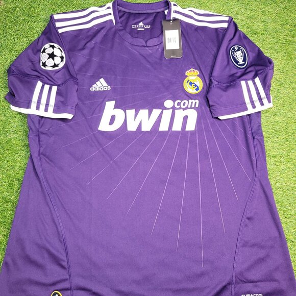 Cristiano Ronaldo Real Madrid 2010 2011 UEFA Third Soccer Jersey Shirt BNWT XL - Picture 2 of 9